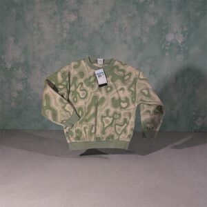 Nike Green and Cream Kids Sweatshirt